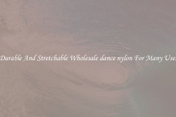 Durable And Stretchable Wholesale dance nylon For Many Uses