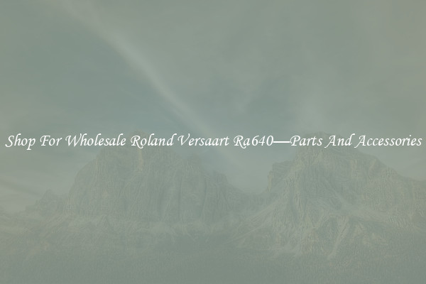 Shop For Wholesale Roland Versaart Ra640—Parts And Accessories