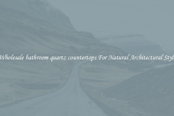 Wholesale bathroom quartz countertops For Natural Architectural Style