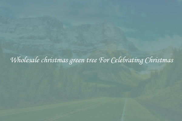 Wholesale christmas green tree For Celebrating Christmas