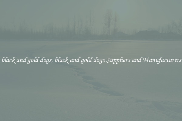 black and gold dogs, black and gold dogs Suppliers and Manufacturers