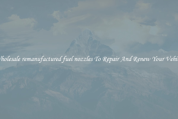 Wholesale remanufactured fuel nozzles To Repair And Renew Your Vehicle