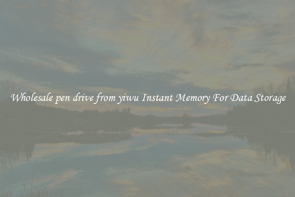 Wholesale pen drive from yiwu Instant Memory For Data Storage