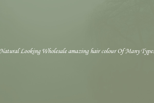 Natural Looking Wholesale amazing hair colour Of Many Types