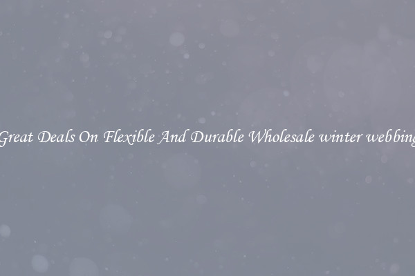 Great Deals On Flexible And Durable Wholesale winter webbing