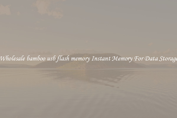 Wholesale bamboo usb flash memory Instant Memory For Data Storage