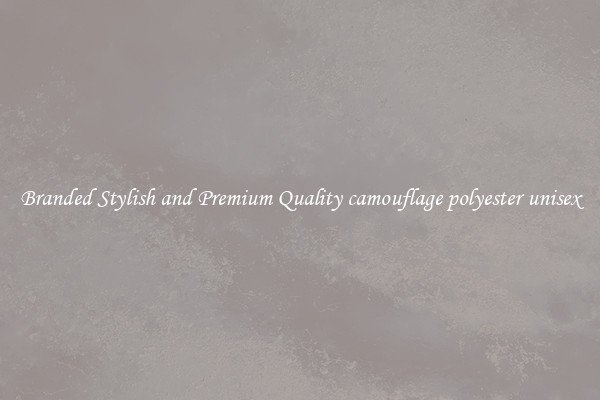 Branded Stylish and Premium Quality camouflage polyester unisex